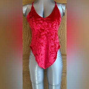 H&M crushed velvet bodysuit